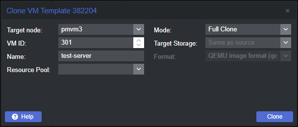 ProxMox Cloud Image Clone Setup