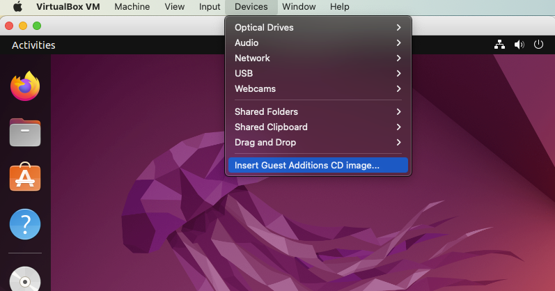 Insert CD - macOS